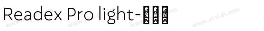 Readex Pro light字体转换
